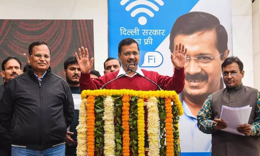 CM Arvind Kejriwal launches free WiFi scheme