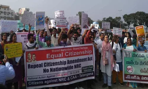 Voices against Citizenship Amendment Act, National Registry of Citizens rent air at Peoples Plaza