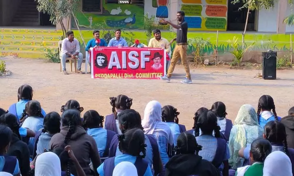 Dont believe fake babas: Indian Atheist Society State general secretary Uppuleti Naresh in Peddapalli