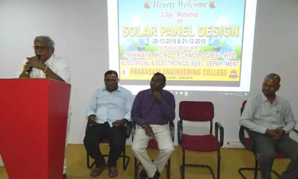 Workshop on solar panel design organised: MD Y Naga Ravi