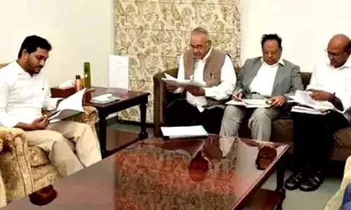 GN Rao Committee submits its report to CM Jagan reddy at Camp office in Tadepalli