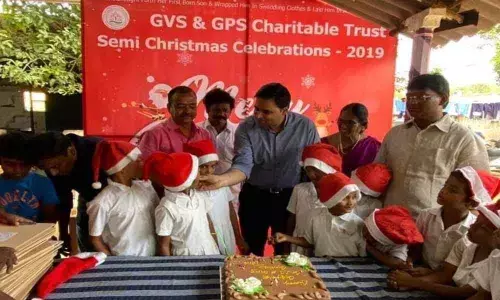 Semi Christmas celebrated at Govt School for Deaf in Ongole