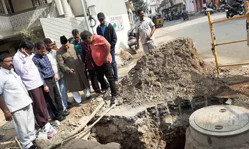 MLA Syed Ahmed Pasha Quadri tours localities, learns of issues