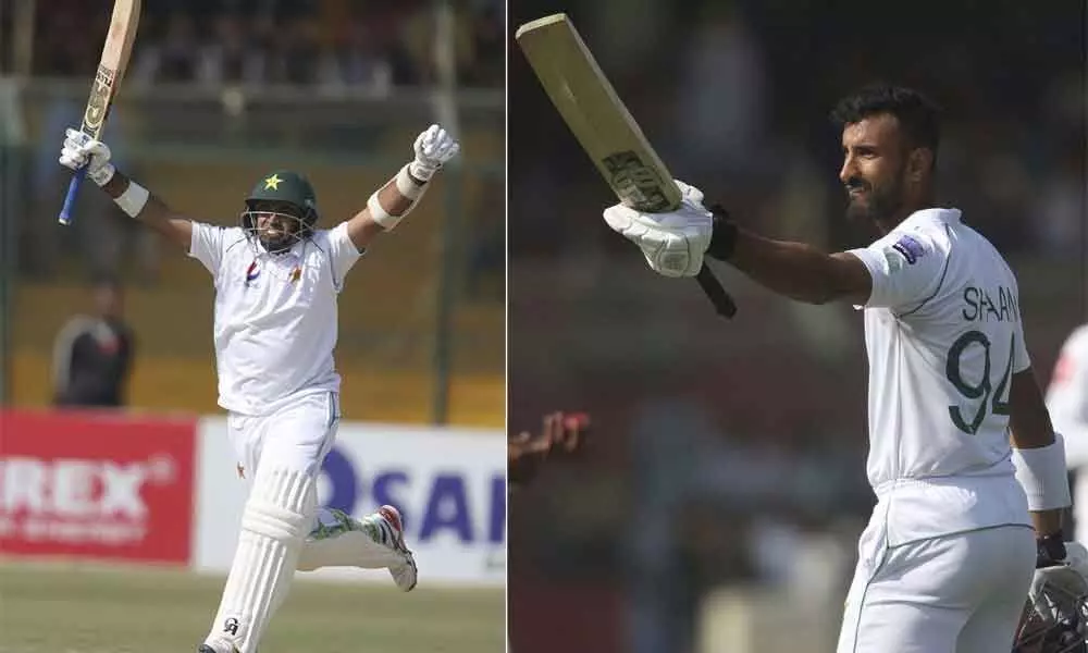 Masood, Abid tons give Pakistan edge over Lanka