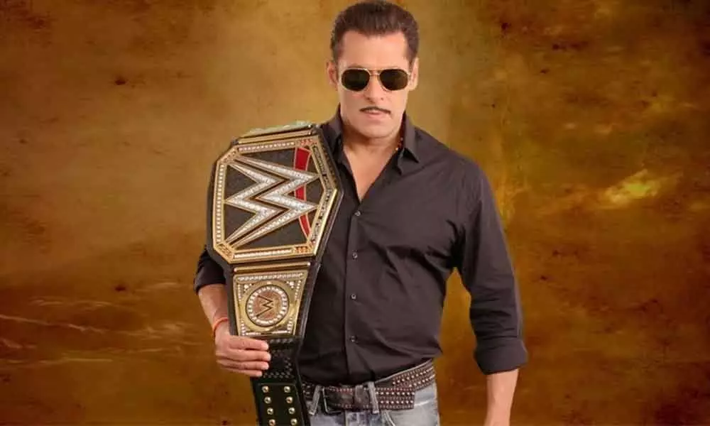 WWE Honoured Salman Khan With Customized Championship Belt