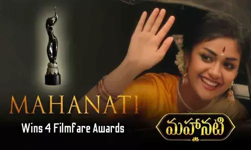 Keerthy Suresh, Nag Ashwins Mahanati Wins 4 Filmfare Awards