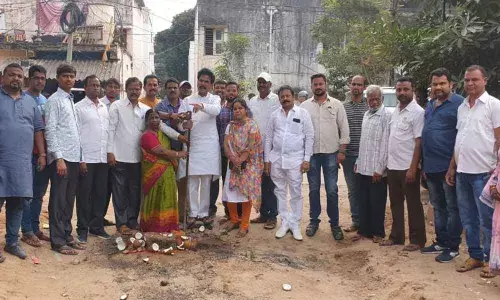 CC road works inaugurated at APIIC Colony