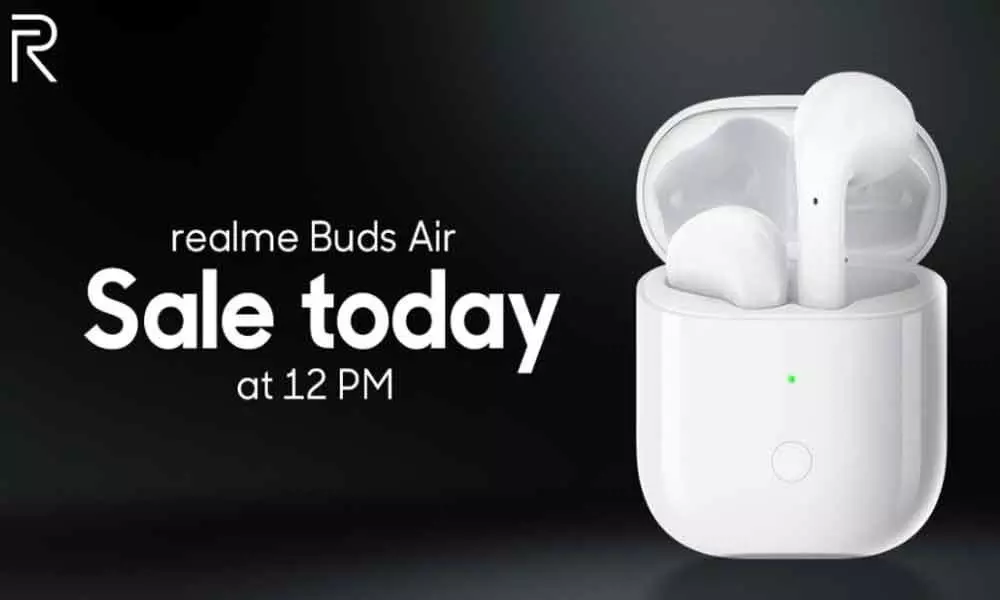 Realme Buds Air Sale Today at 12 pm on Flipkart and realme.com