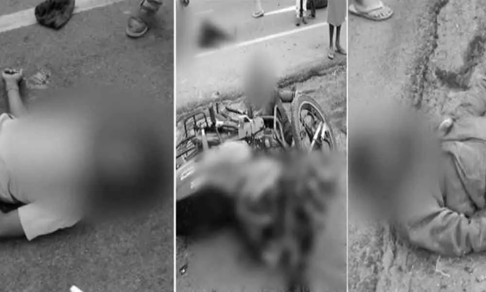 Three died as tractor hits a bike in Visakhapatnam