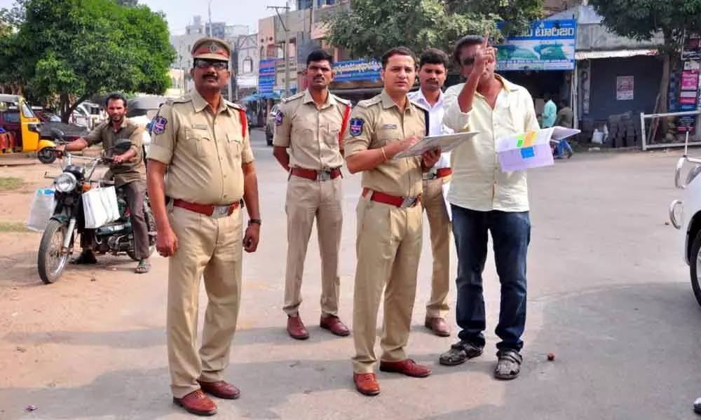 Bhadrachalam: ASP Rajesh Chandra inspects security arrangements