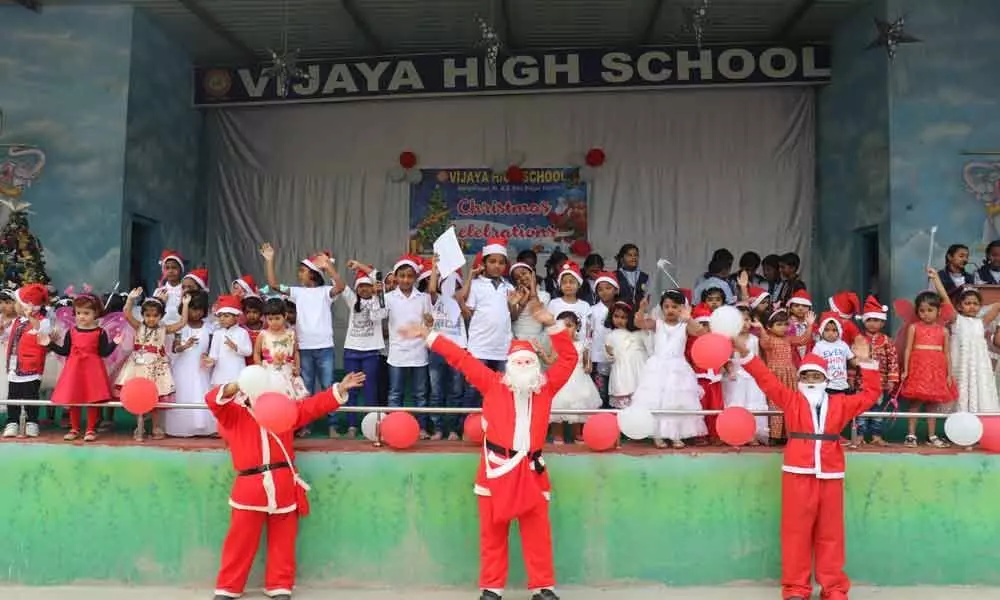 Kapra: Vijaya High School celebrates Christmas