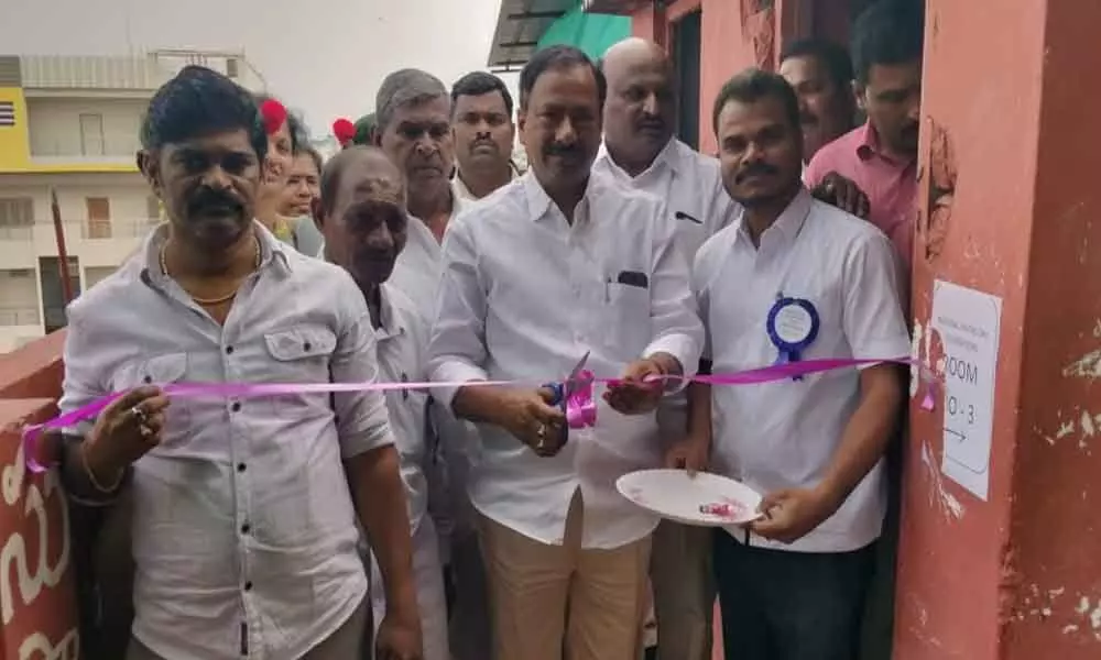MLA Bethi Subhash Reddy inaugurates additional classrooms at ZPHS in Ramanthapur