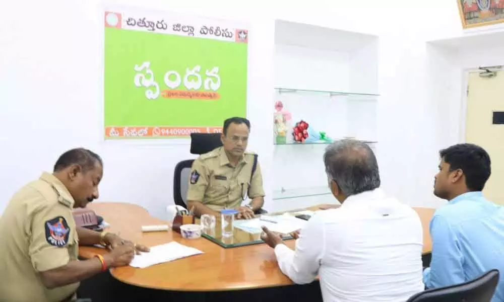 Chittoor: Strive to clear all  petitions received during Spandana, SP S Senthil Kumar directs cops