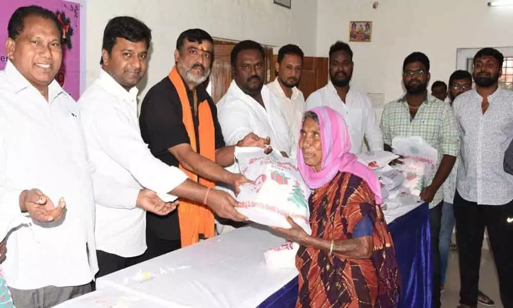 Christmas gifts distributed at Cantonment community hall in Bowenpally