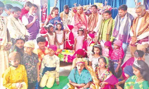 Pre Christmas celebrations at Sneha Model School in Allwyn Colony division