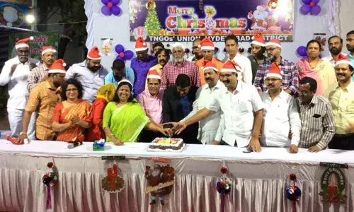 Christmas celebration at TNGO office