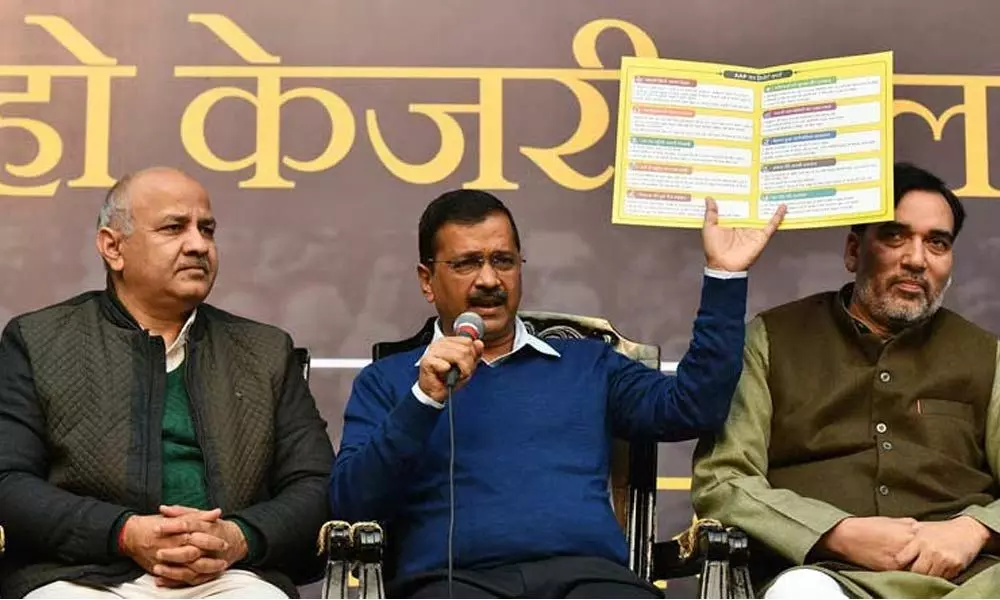 Kejriwal launches AAP govts Report Card