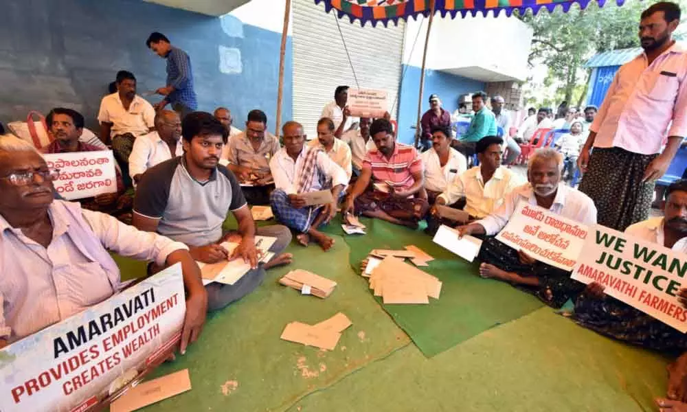 Amaravati: Capital farmers intensify stir, write to PM, meet Vice President M Venkaiah Naidu