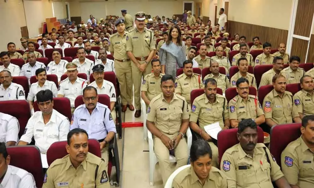 Meritorious cops felicitated by Hyderabad City Police