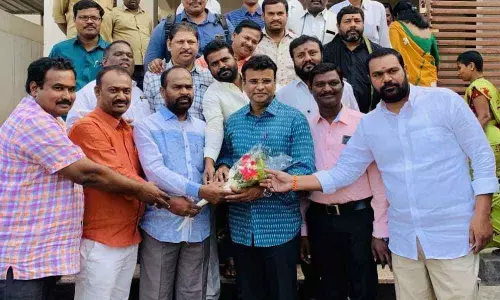 Quthbullapur: Press club executives meet MLA KP Vivekananda