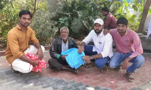 Blankets distributed to poor in Uppal division