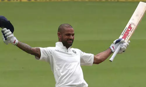Dhawan hits unbeaten ton against Hyderabad