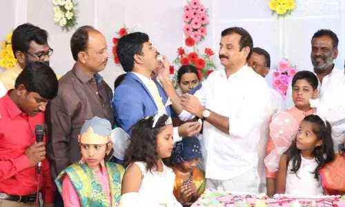 Sangareddy: MP Kotha Prabhakar Reddy takes part in Christmas celebrations