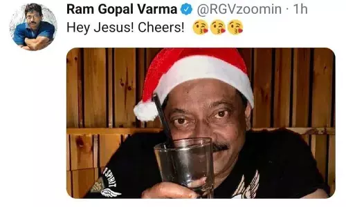 Hey Jesus, Cheers, says RGV