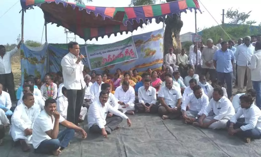 Adilabad: Return our lands, villagers demand Cement Corporation of India