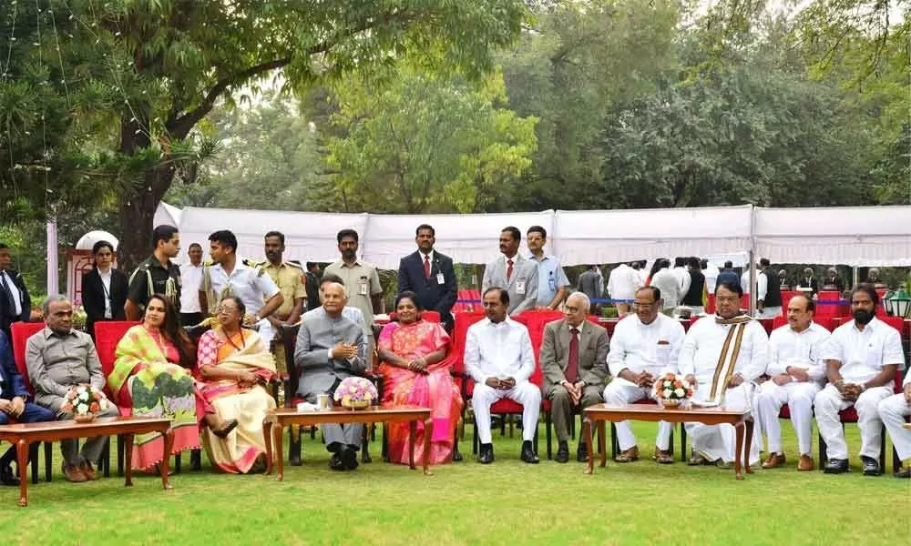 President Ram Nath Kovind At Home with top dignitaries