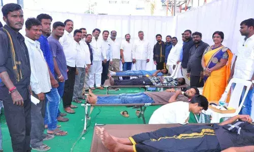 Blood donation camp held in Meerpet