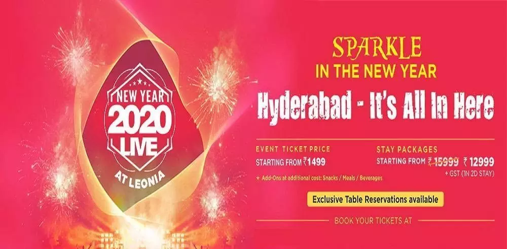 Good Bye 2019 Welcome 2020: Lets begin the 2020 NYE party in Hyderabad