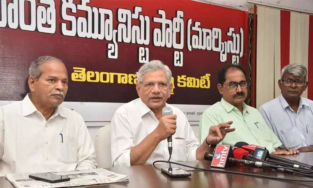 Sitaram Yechury urges KCR not to implement NPR in Telangana