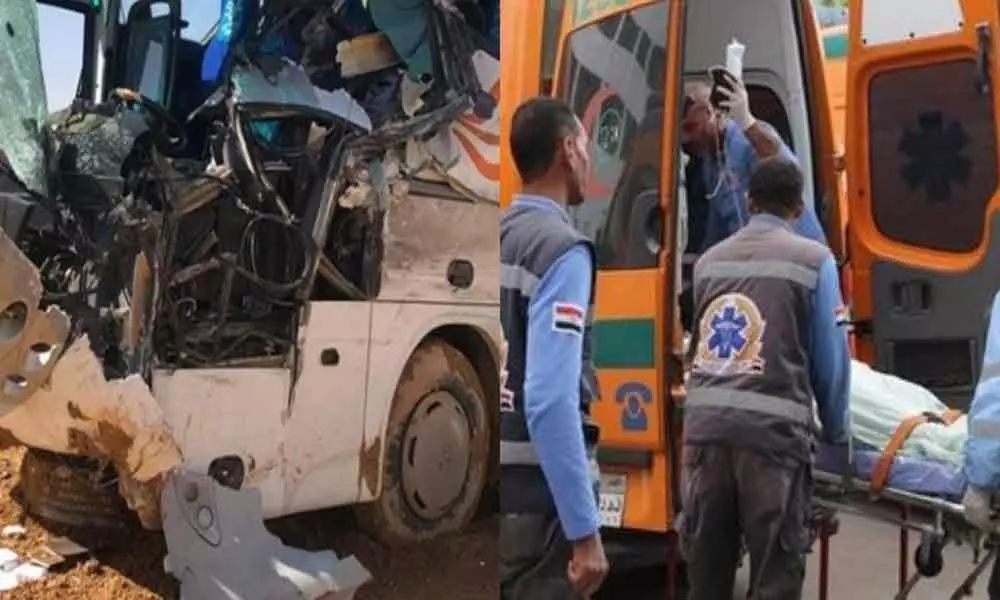 Indian killed in bus accident in Egypt, 16 tourists were on board
