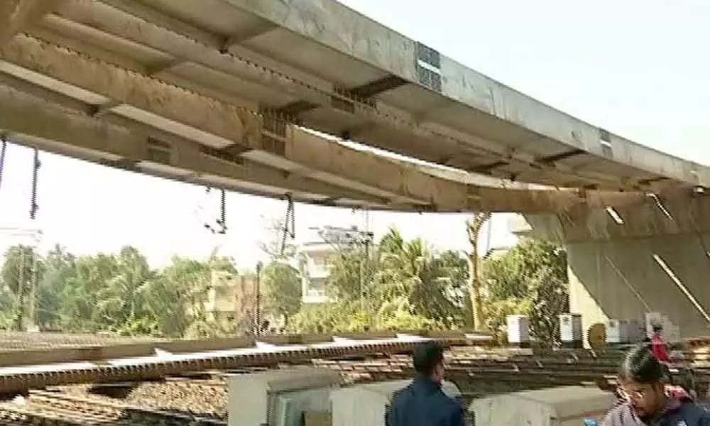 Under-construction overbridge falls on railway tracks in Odisha