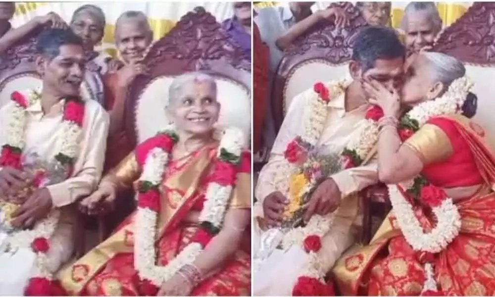 Kerala old couple tie the knot