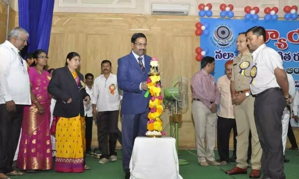 Legal services awareness camp held for workers: Judge Ravindra Babu