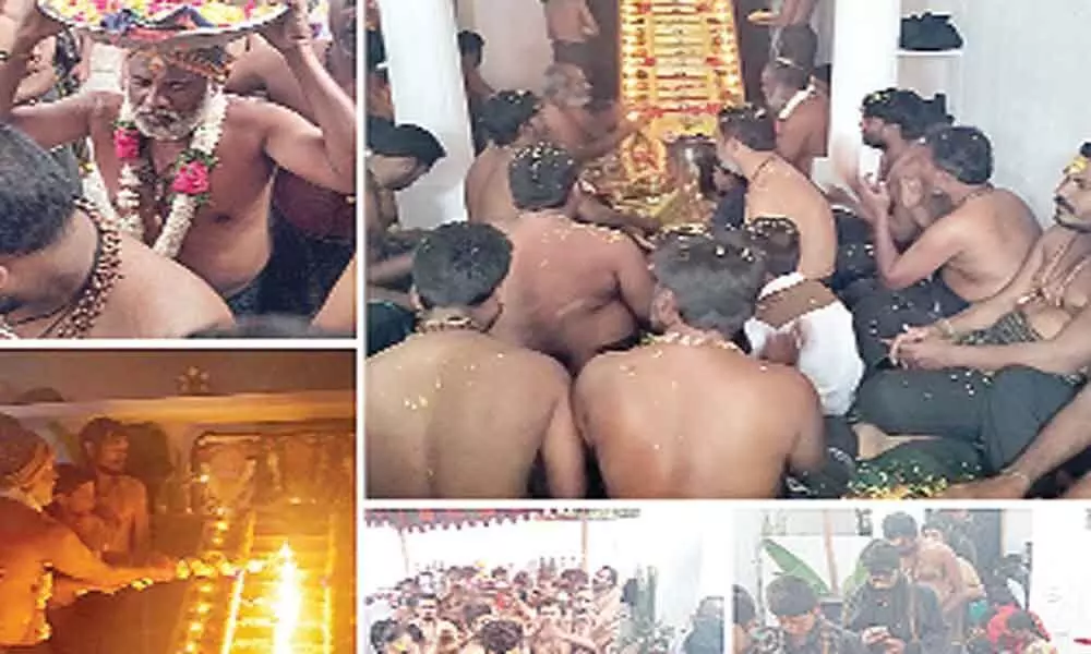 Vikarabad: Ayyappa Maha Padi Puja held at Thimsapalli village