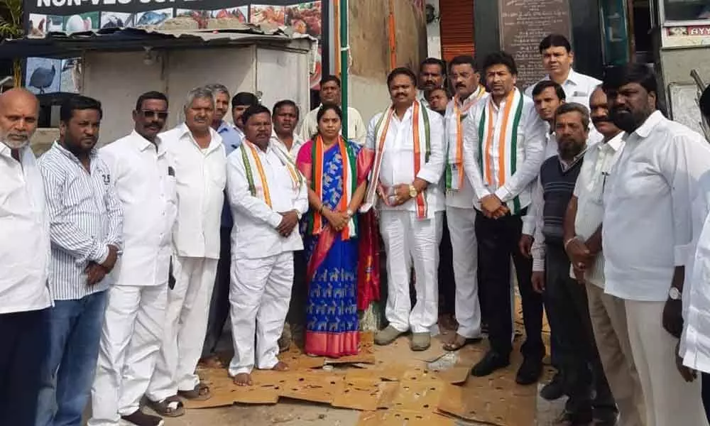 Patancheru: Congress leaders celebrate partys foundation day