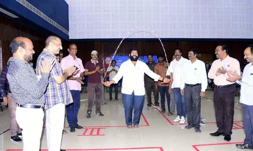 Rope skipping tourney concludes at AKNU: MLA Jakkampudi Raja