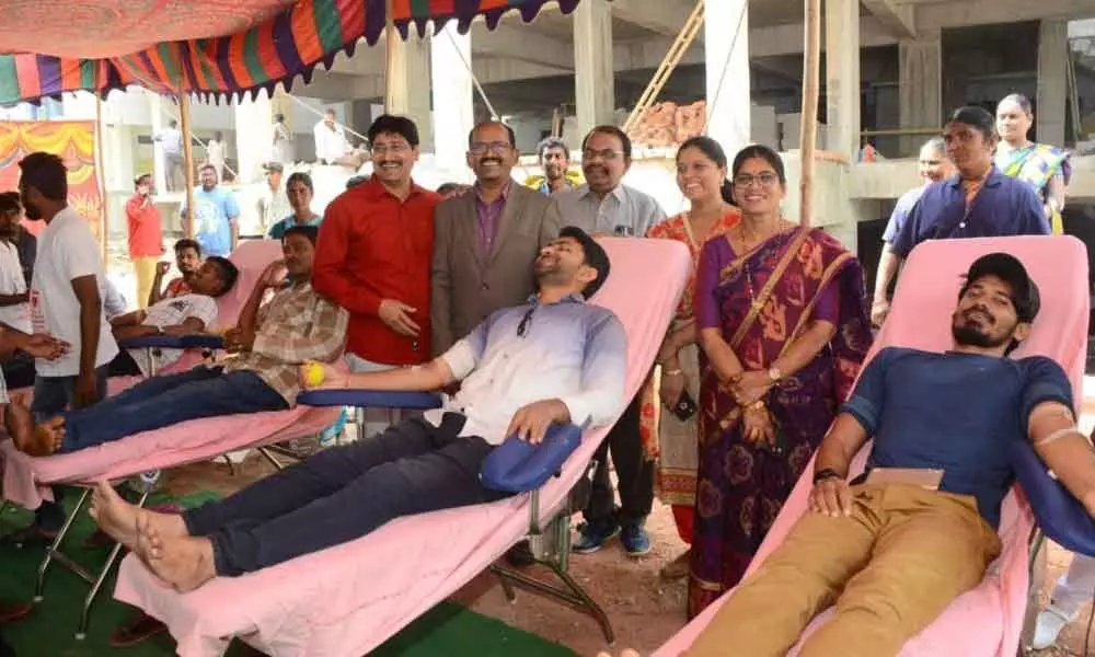Blood donation camp held in Nalgonda