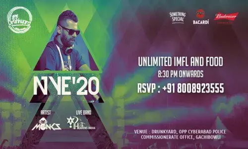 New Years Eve 20 at Drunkyard Gachibowli