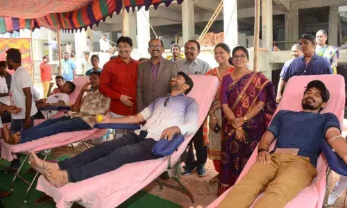 Blood donation camp held in Nalgonda