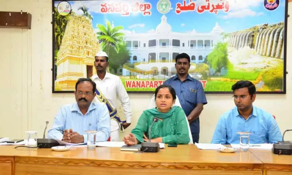 Wanaparthy Collector Sweta Mohanty holds all-party meet ahead of civic polls