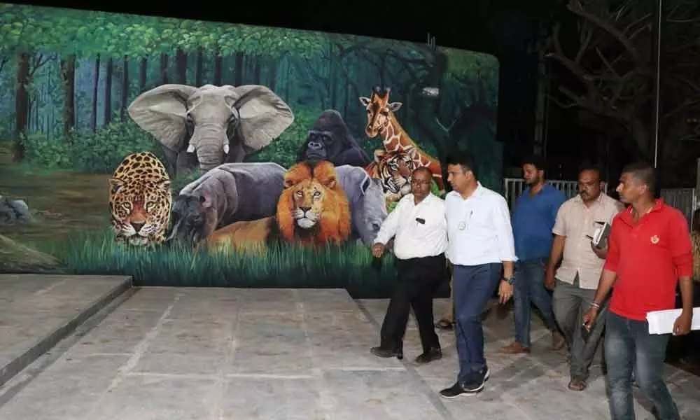 Modernised Prakasam Park  ready for inauguration in Tirupati