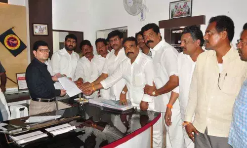 Controversial audio clip of tummalatrs leaders petition CP Tafseer Iqbal , seek action