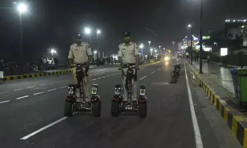 A celebration of sorts for beach goers in Visakhapatnam