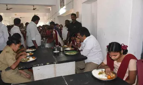 Minister M Srinivasa Rao makes surprise visit to Gurukul school