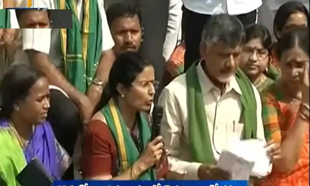 Nara Bhuvaneswari expresses solidarity to Amaravati farmers, says people are first for Chandrababu
