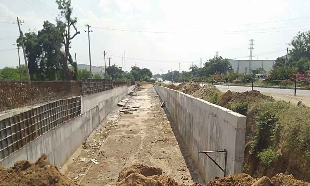 Toopran: Ramayapalli road works going at a snail's pace